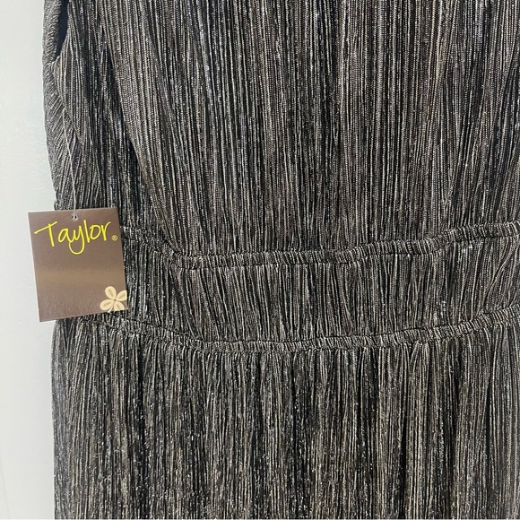 Taylor Black and Silver Goddess Gown - Picture 12 of 16